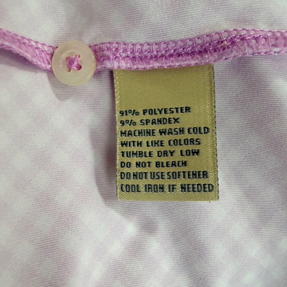Donald Ross Mens Polo L Ross Performance Golf Pink Check - Picture 9 of 9